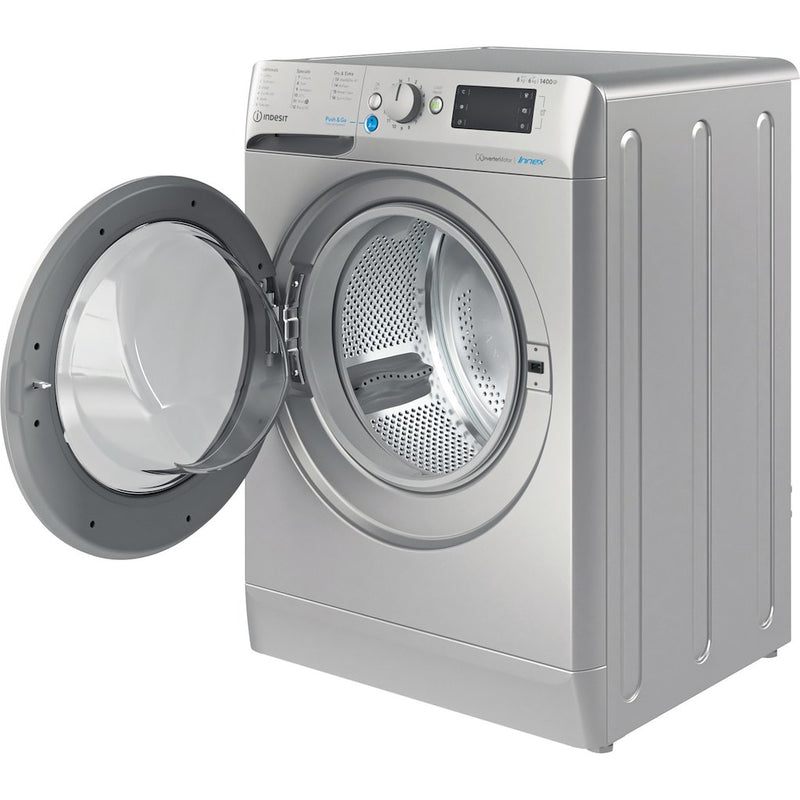 Indesit BDE86436XSUKN Washer Dryer 8kg Wash 6kg Dry - Silver (Discontinued)