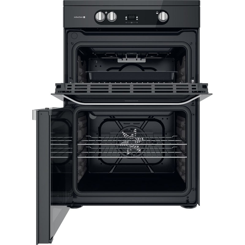 Hotpoint HDM67I9H2CB/U Double Electric 60cm Cooker - Black (Discontinued)