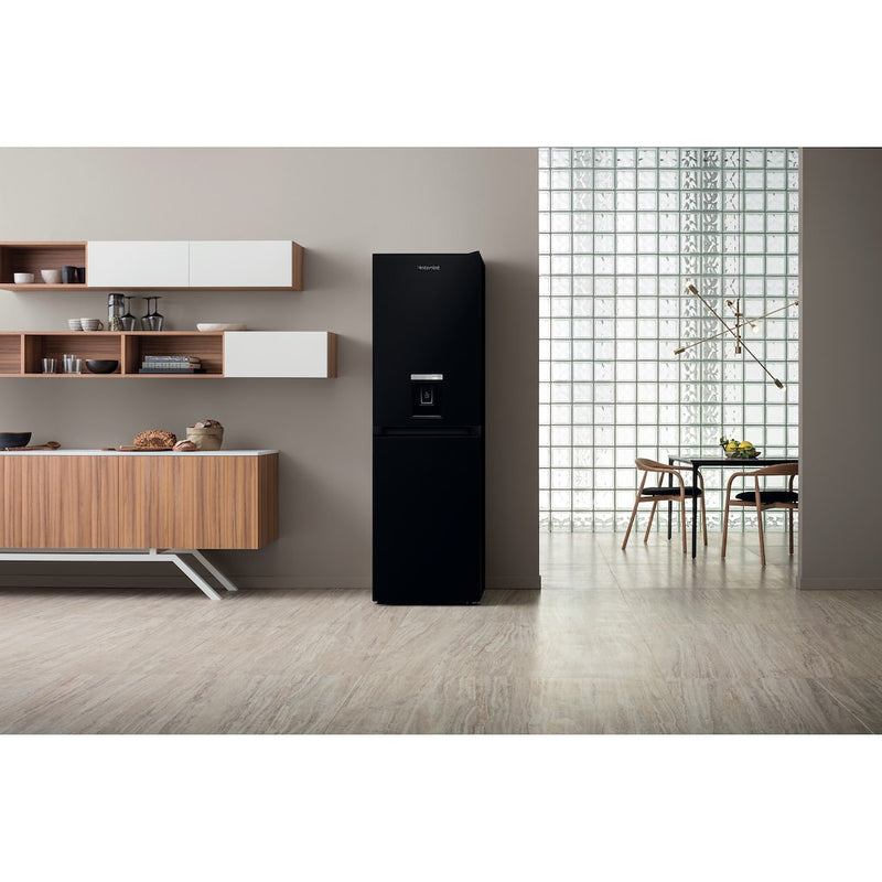 Hotpoint HBNF 55181 B AQUA UK 1 Freestanding Frost Free Fridge Freezer - Black (Discontinued)
