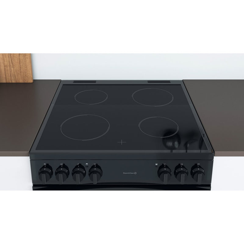 Indesit ID67V9KMB/UK Double Cooker - Black (Discontinued)