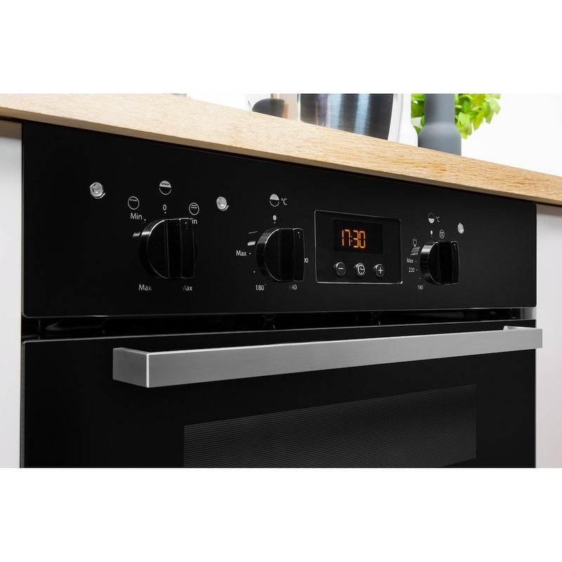 Indesit Aria IDU 6340 BL Electric Built-under Oven in Black (Discontinued)