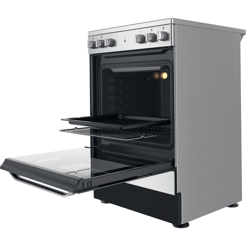 Hotpoint HS67V5KHX Freestanding Electric Cooker - Inox (Discontinued)