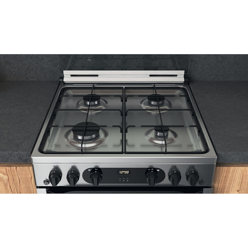 Hotpoint HDM67G0CCX/UK 60cm Double Gas Cooker - Inox (Discontinued)