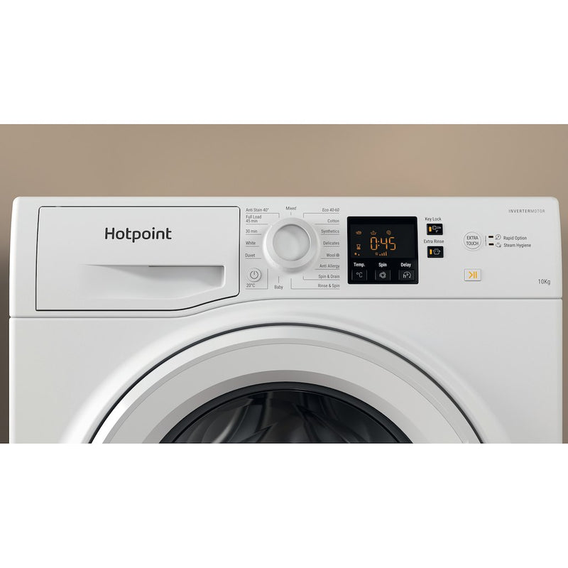 Hotpoint NSWM1045CWUKN Freestanding Washing Machine (Discontinued)
