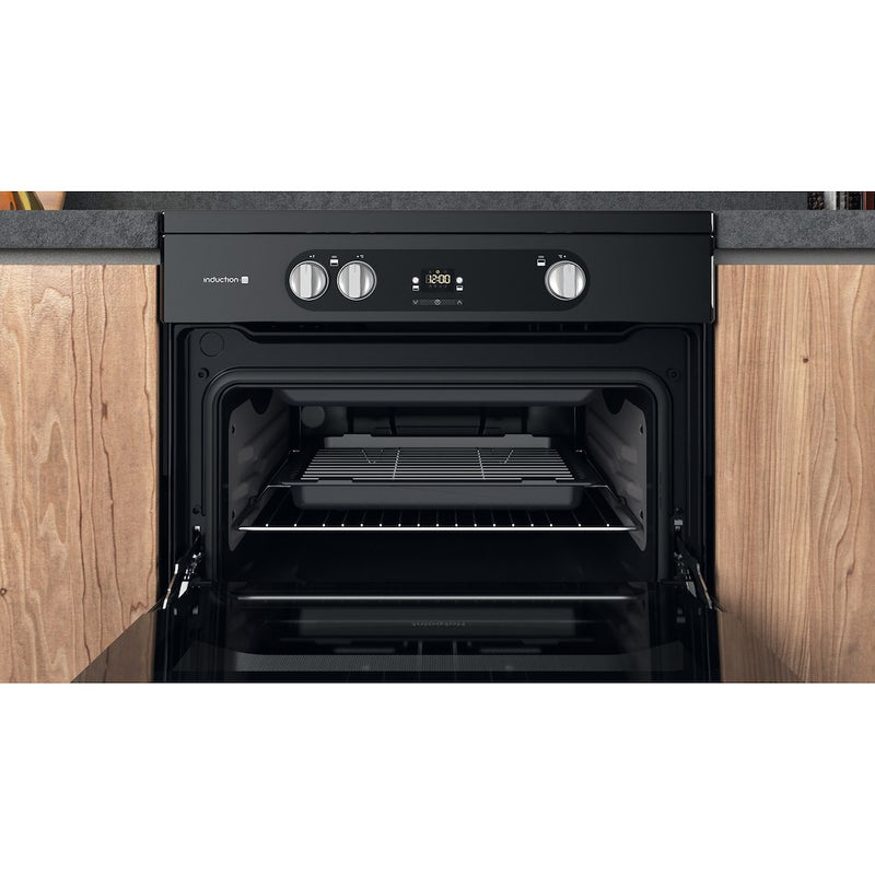 Hotpoint HDM67I9H2CB/U Double Electric 60cm Cooker - Black (Discontinued)