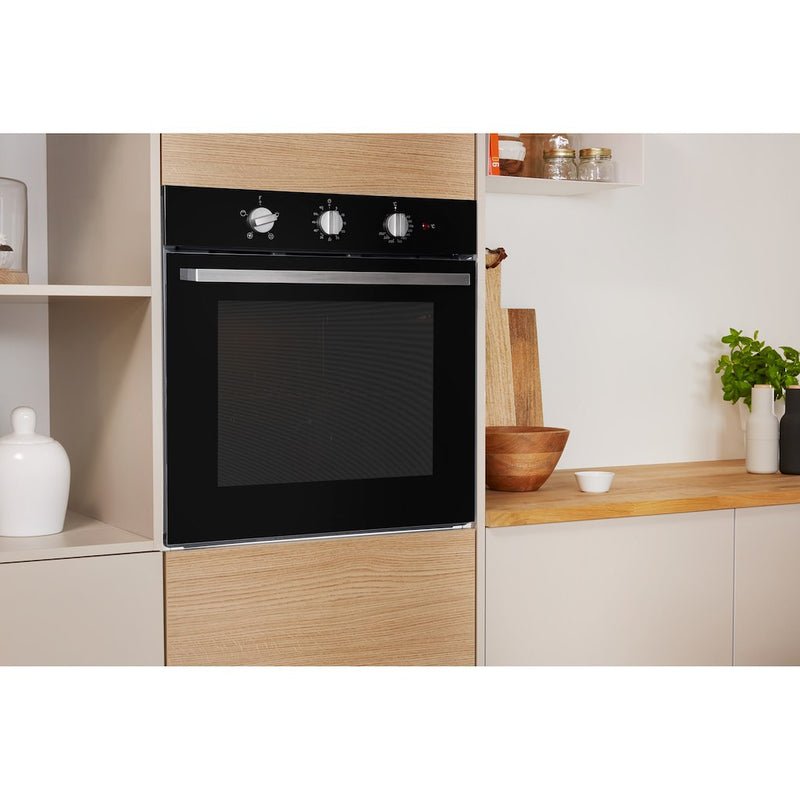Indesit Aria IFW 6330 BL UK Electric Single Built-in Oven in Black (Discontinued)