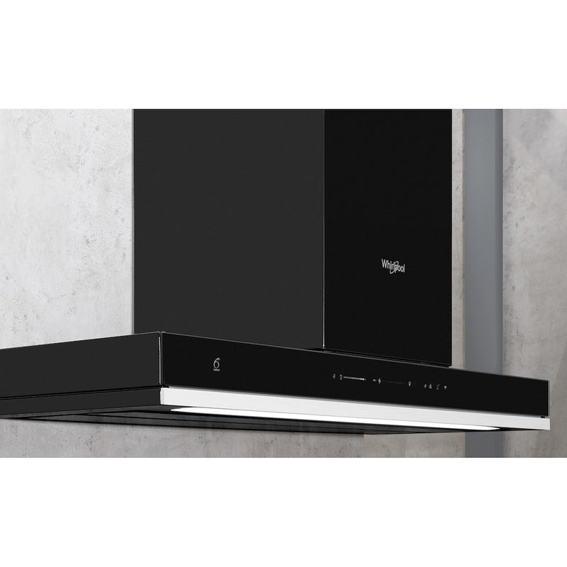 Whirlpool W Collection WHSS 90F L T C K Cooker Hood 90cm - Black (Discontinued)