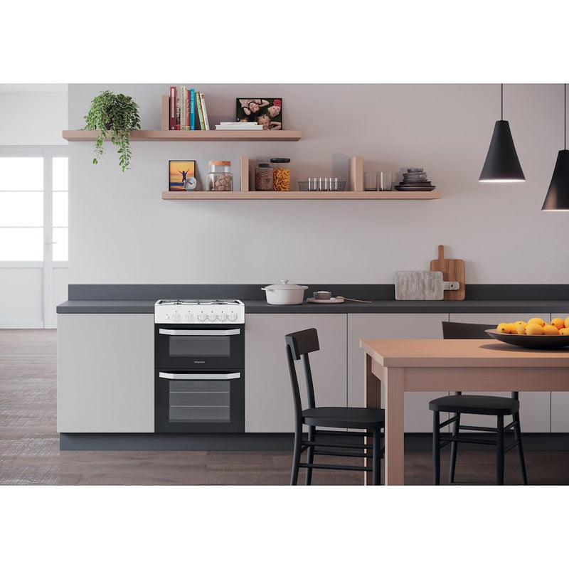 Hotpoint HD5G00KCW/UK Cooker - White (Discontinued)