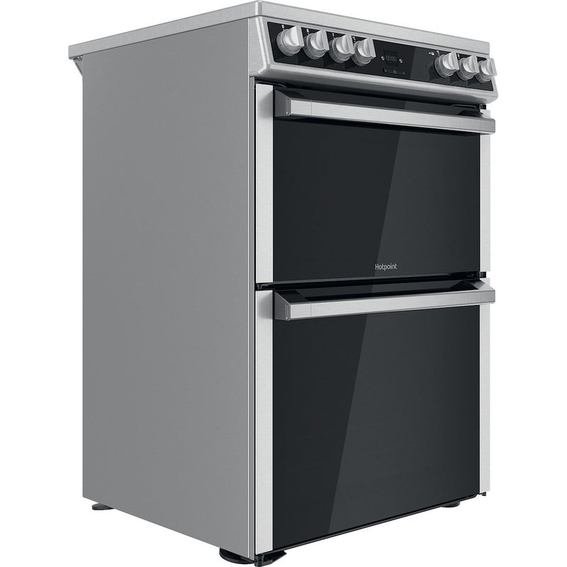 Hotpoint HDT67V9H2CX/UK Double 60cm Electric Cooker - Inox (Discontinued)