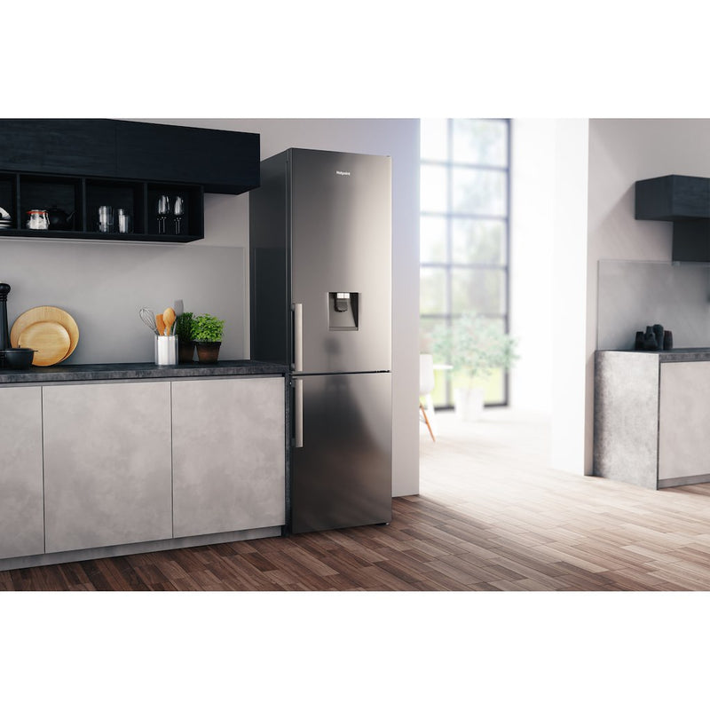 Hotpoint H7T 911A MX H AQUA 1 Total No Frost Fridge Freezer - Stainless Steel (Discontinued)