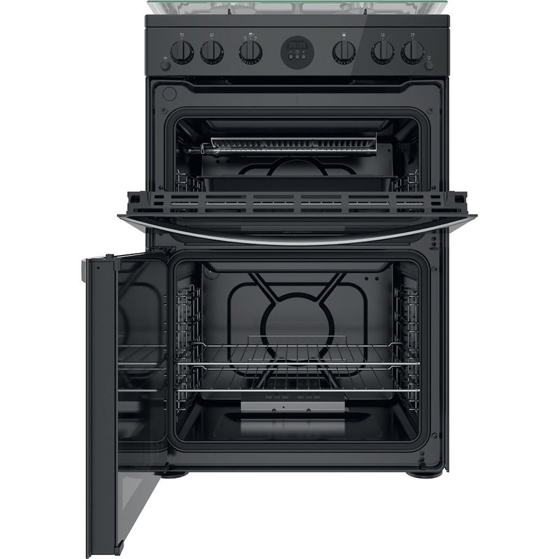 Indesit ID67G0MCB/UK Double Cooker - Black (Discontinued)
