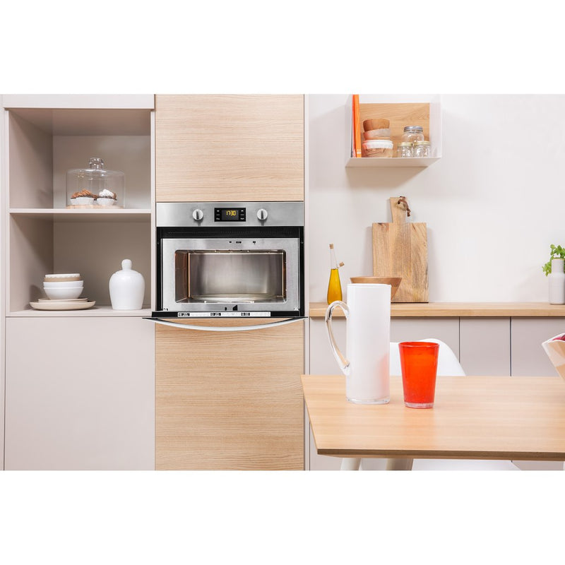 Indesit Aria MWI 3443 IX Built-in Microwave in Stainless Steel (Discontinued)