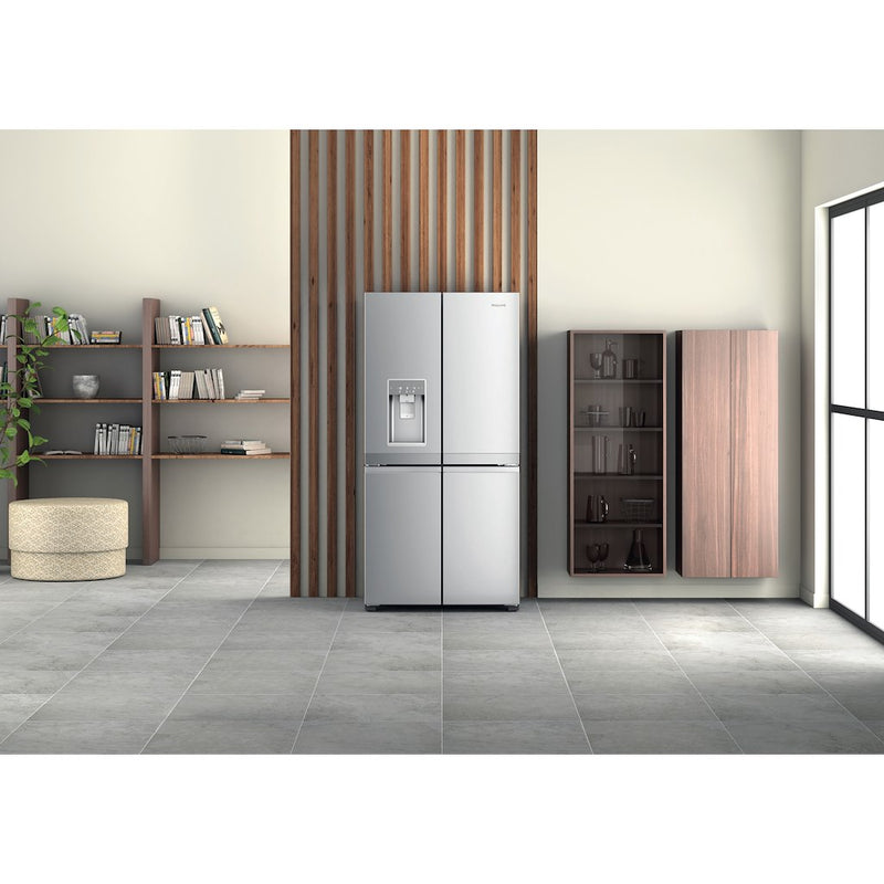 Hotpoint Active 4 Door HQ9I MO1L UK Fridge Freezer - Stainless Steel (Discontinued)