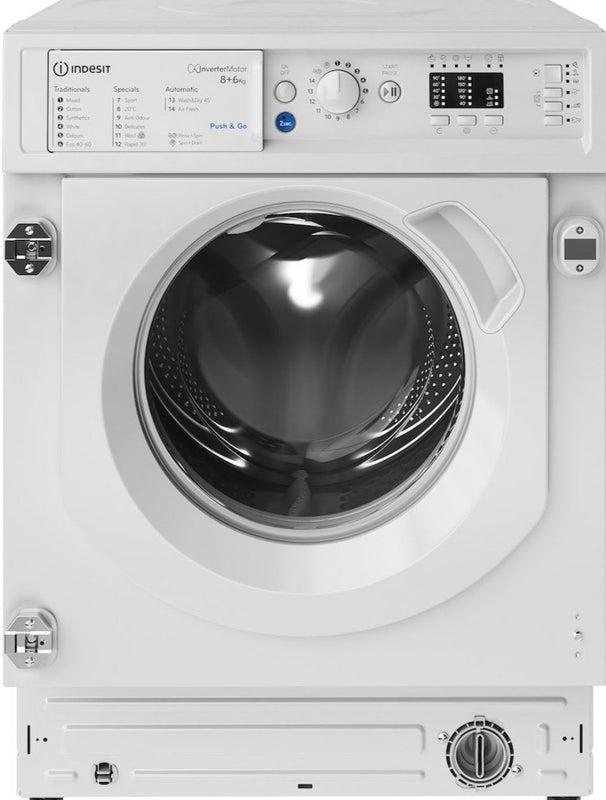 Indesit BI WDIL 861284 UK Integrated Washer Dryer - 8kg Wash 6kg Dry