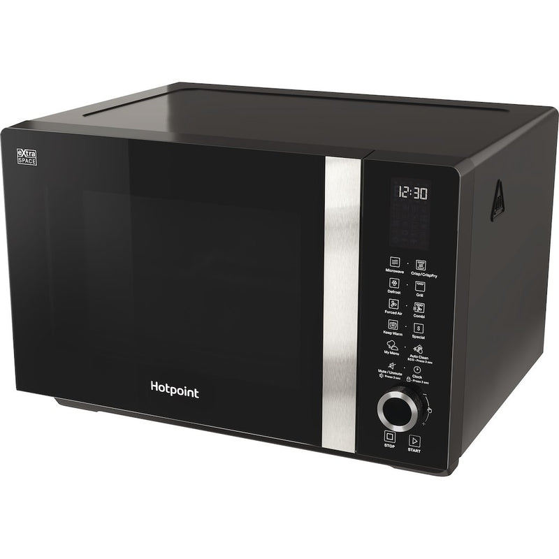 Hotpoint freestanding microwave oven: black (Discontinued)