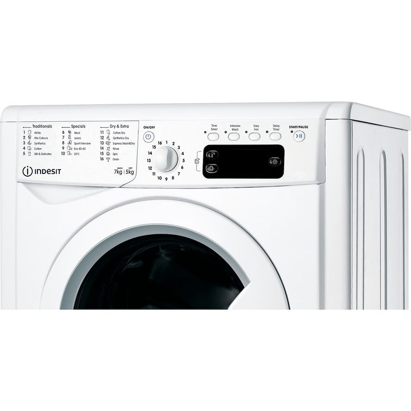 Indesit Ecotime IWDD 75125 UK N Washer Dryer - White 7kg Wash 5kg Dry (Discontinued)