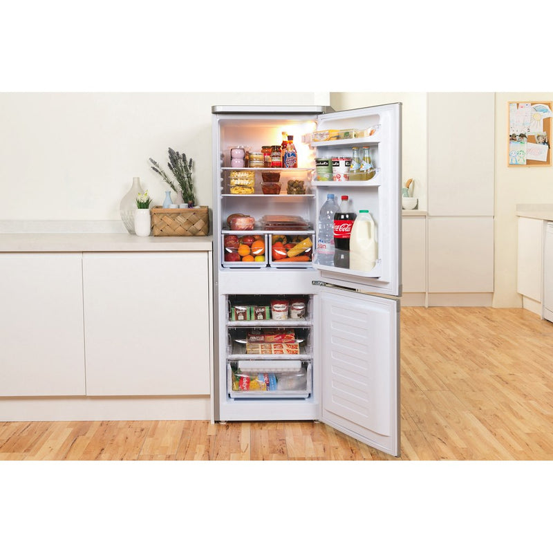 Indesit IBD 5515 S 1 Fridge Freezer - Silver (Discontinued)