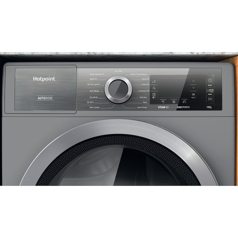 Hotpoint H8 W046SB UK Washing Machine - Silver (Discontinued)