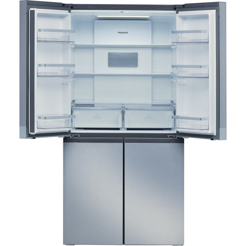 Hotpoint HQ9 B1L 1 Four Door Fridge Freezer - Stainless Steel (Discontinued)