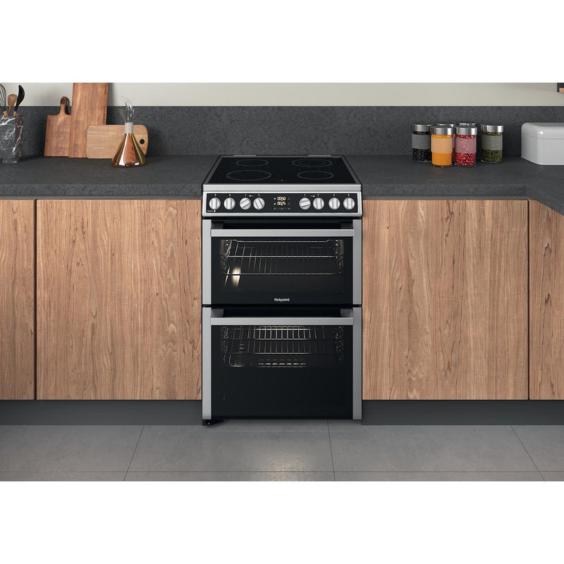 Hotpoint HDM67V8D2CX/UK Electric Double Cooker - Inox (Discontinued)