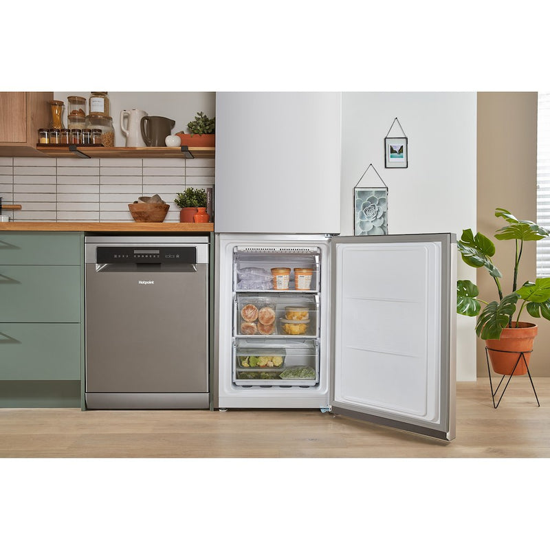 Hotpoint H7X93TSX Freestanding Fridge Freezer - Total No Frost - Stainless Steel Effect - 60/40 (Discontinued)