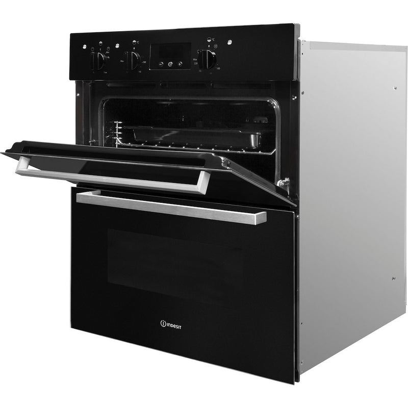 Indesit Aria IDU 6340 BL Electric Built-under Oven in Black (Discontinued)