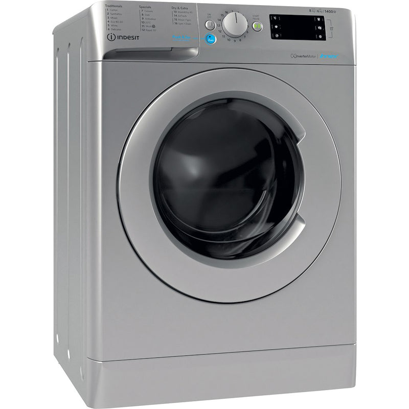 Indesit BDE86436XSUKN Washer Dryer 8kg Wash 6kg Dry - Silver