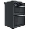 Cannon by Hotpoint CD67G0C2CA/UK Gas Freestanding 60cm Double Oven Cooker - Dark Grey Thumbnail