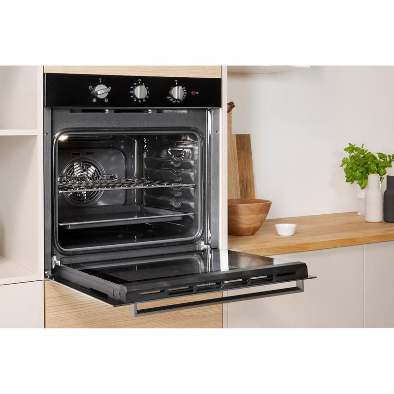 Indesit Aria IFW 6330 BL UK Electric Single Built-in Oven in Black (Discontinued)