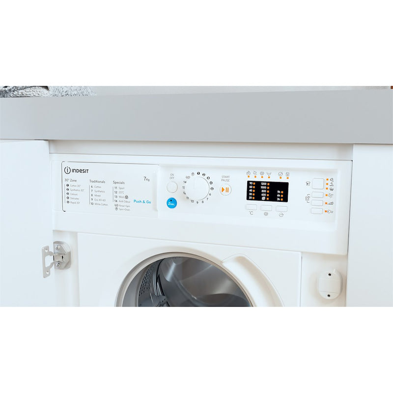 Indesit BI WMIL 71252 UK N Integrated Washing Machine - White