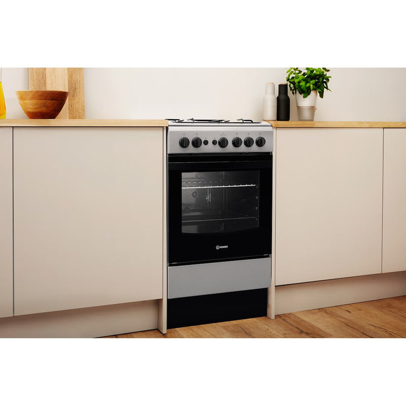 Indesit IS5G1PMSS/UK Cooker - Silver (Discontinued)