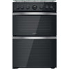 Indesit ID67G0MCB/UK Double Cooker - Black (Discontinued) Thumbnail