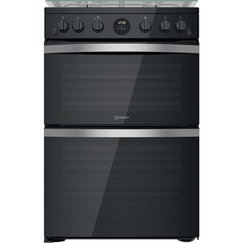 Indesit ID67G0MCB/UK Double Cooker - Black (Discontinued)