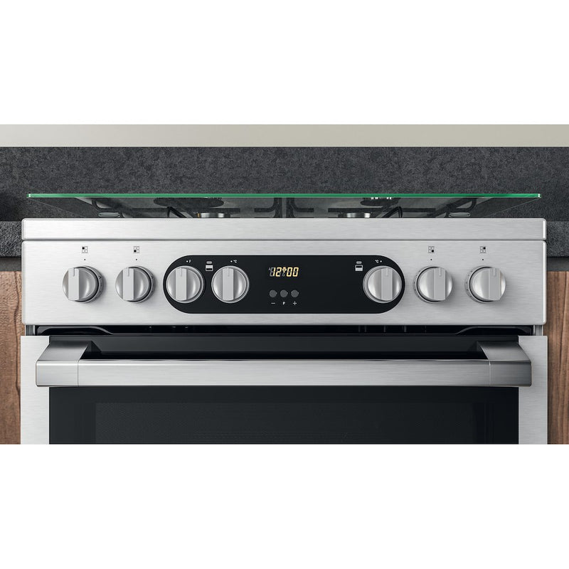 Hotpoint HDM67G9C2CX/U Electric Dual Fuel Cooker Double Cooker - Inox (Discontinued)