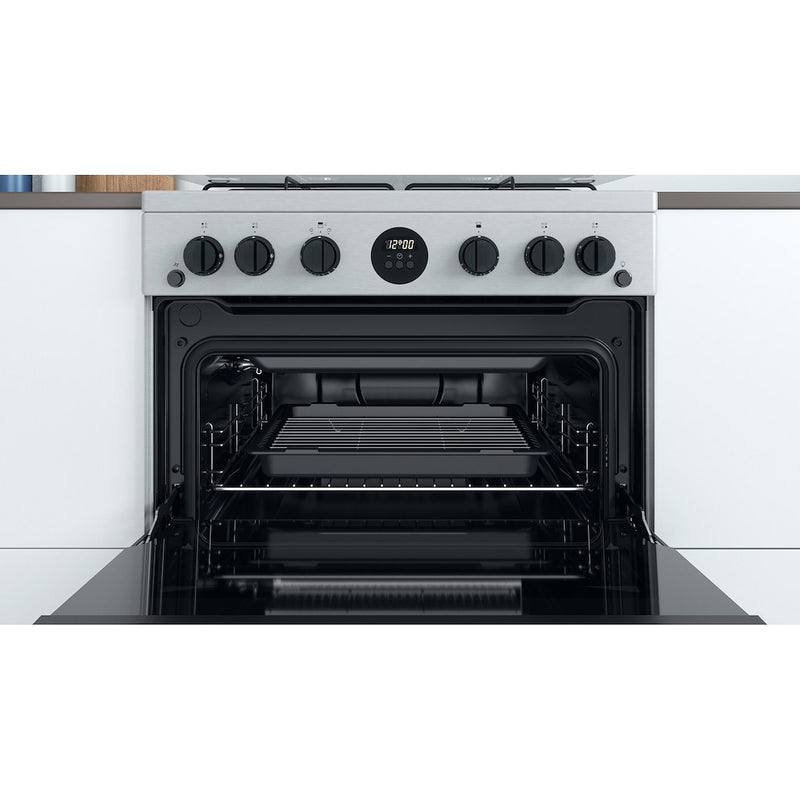 Indesit ID67G0MCX/UK Double Cooker - Inox (Discontinued)