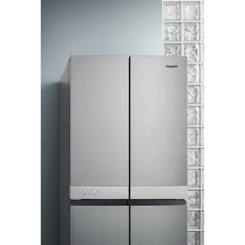 Hotpoint HQ9 B1L 1 Four Door Fridge Freezer - Stainless Steel (Discontinued)
