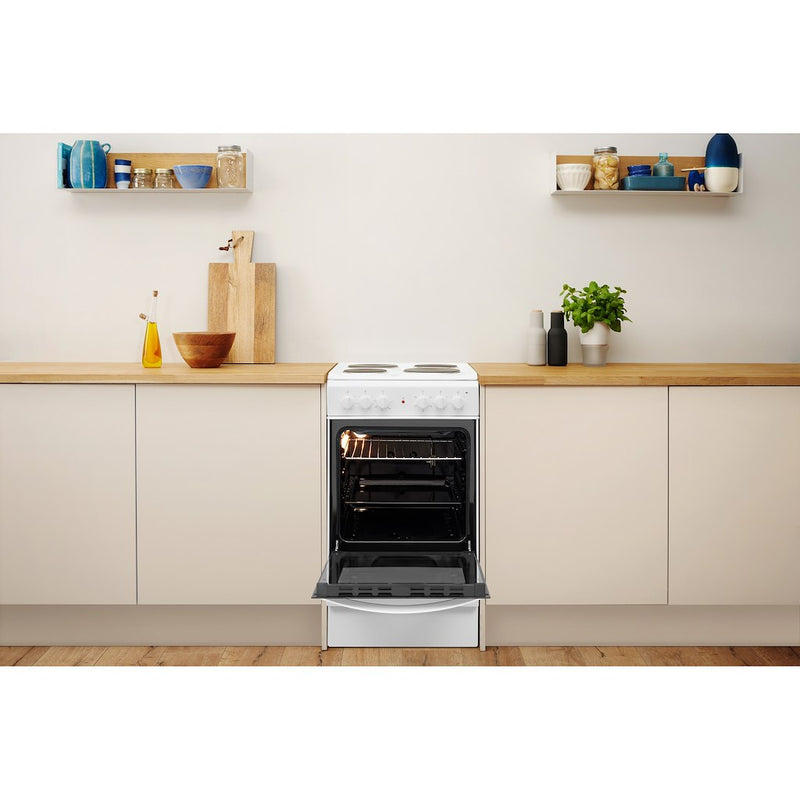 Indesit IS5E4KHW/UK Cooker - White (Discontinued)