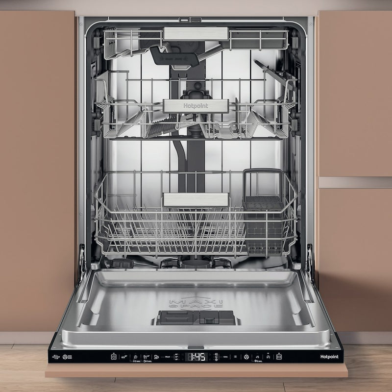 Hotpoint Hydroforce H8I HT59 LS UK Built in 14 Place Setting Dishwasher
