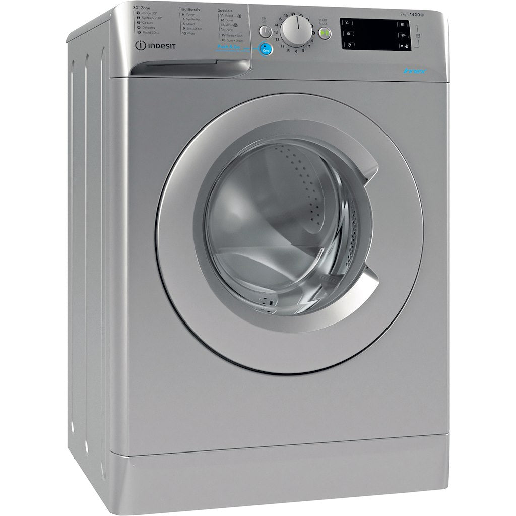 Indesit Innex BWE 71452 S UK N Washing Machine 7kg - 1400rpm - Silver ...