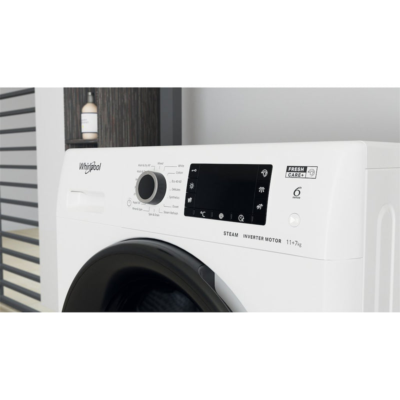 Whirlpool FWDD117168W UK N Washer Dryer 11+7kg 1600rpm - White (Discontinued)