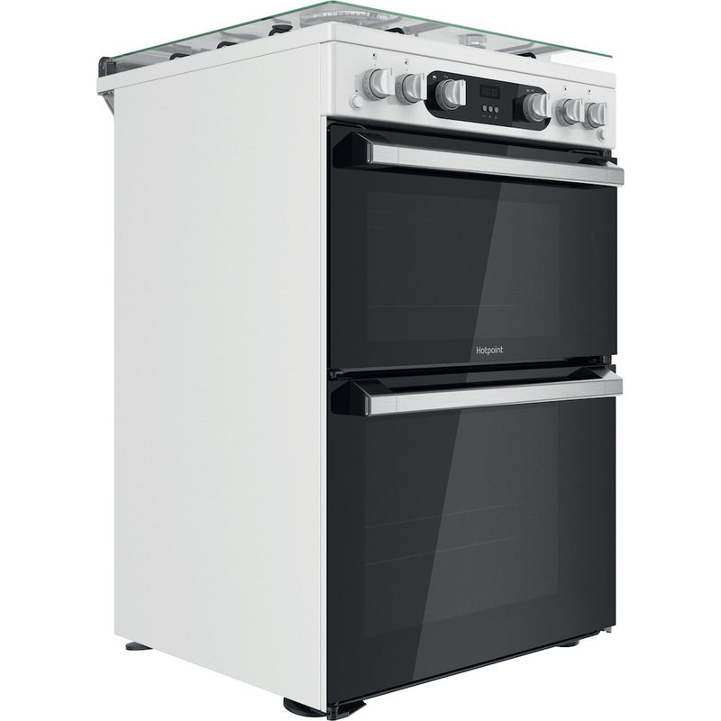 Hotpoint HD67G02CCW/UK Double Cooker - White (Discontinued)