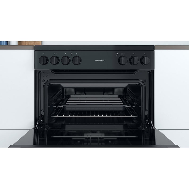 Indesit ID67V9KMB/UK Double Cooker - Black (Discontinued)