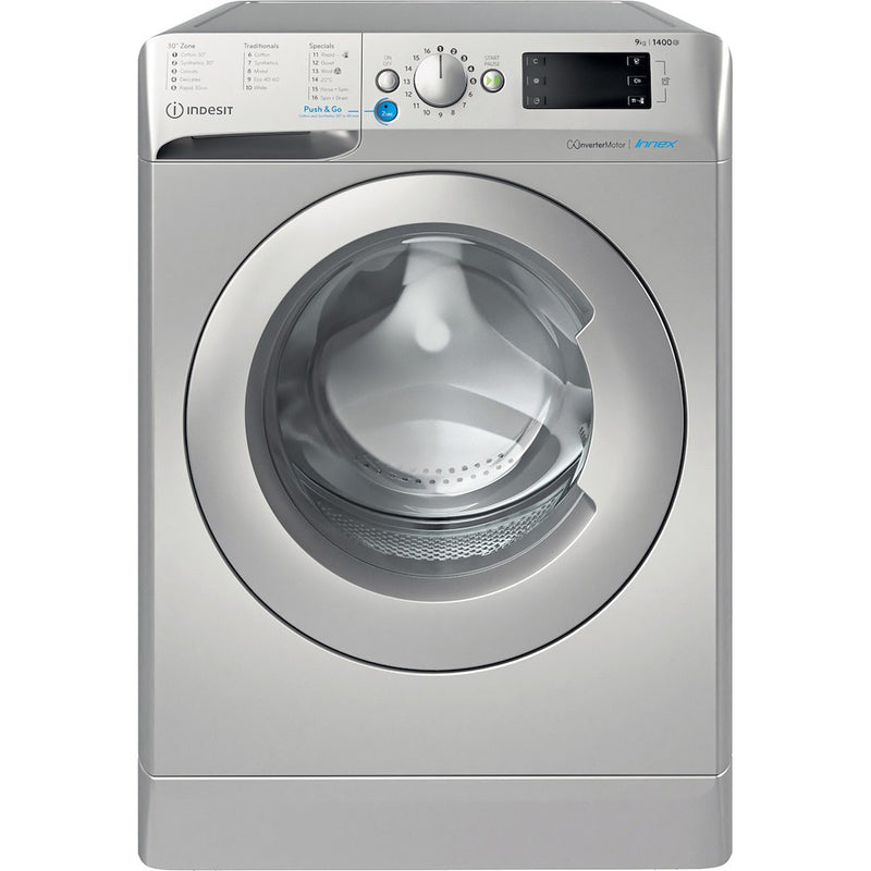 Indesit BWE91496XSUKN 9kg Washing Machine - Silver - A Rated (Discontinued)