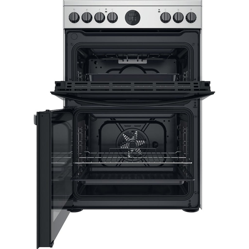 Indesit ID67V9HCX/UK Electric Cooker Double Oven - inox (Discontinued)