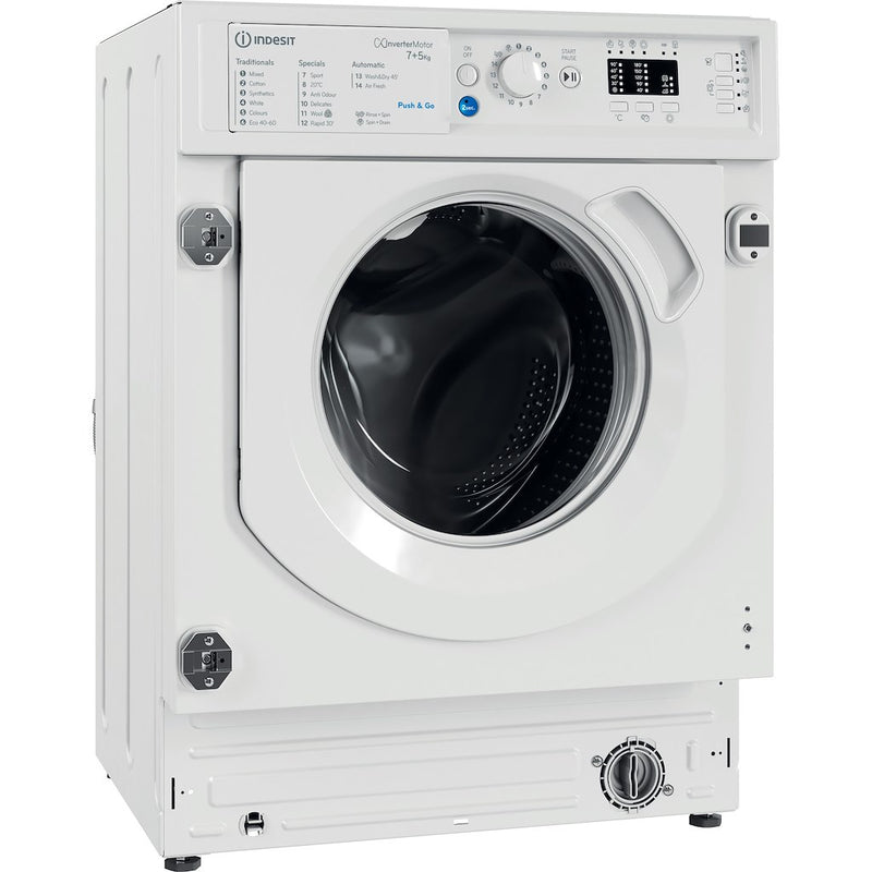 Indesit BI WDIL 75148 UK - 7kg/5kg, 1400rpm, E/D Energy Rated