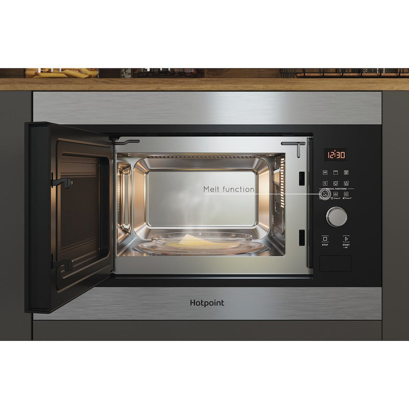 Hotpoint MF20G IX H Built-in Microwave Oven and Grill - Inox (Discontinued)