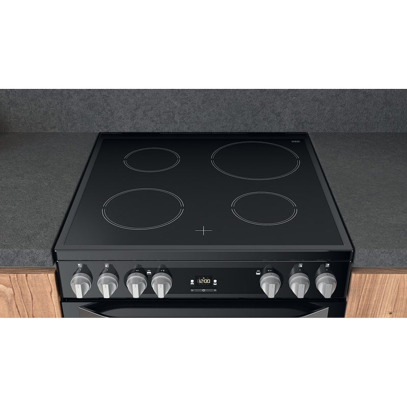 Hotpoint HDM67V9HCB/U Electric Double Cooker - Black (Discontinued)