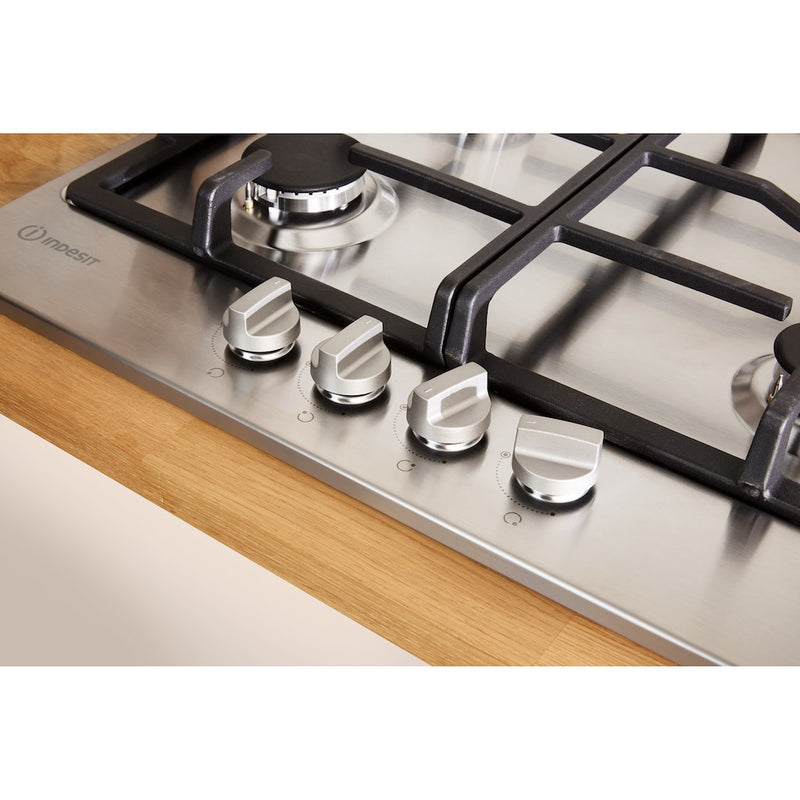 Indesit THP641WIXI Gas Hob - Inox (Discontinued)