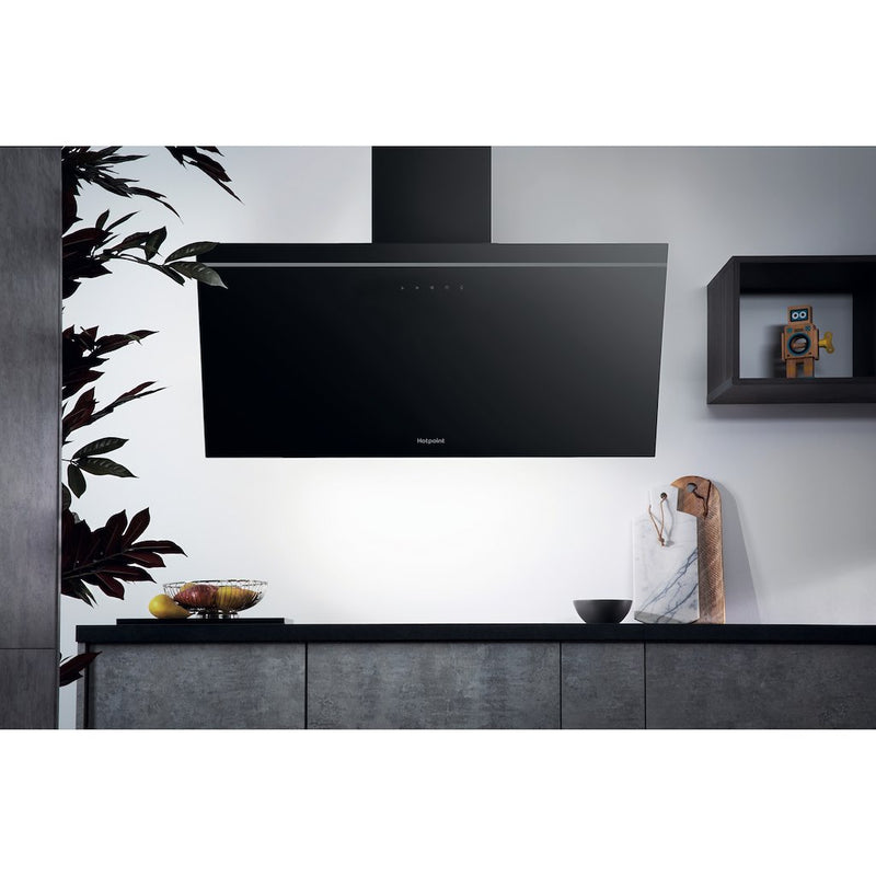 Hotpoint PHVP 62F LT K Cooker Hood - Black