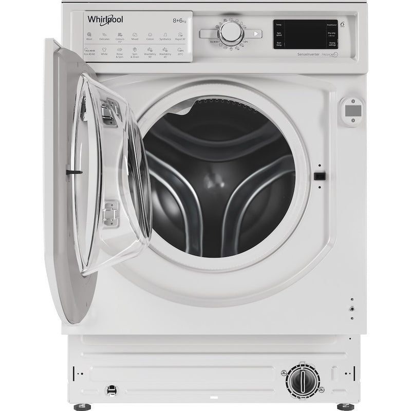Whirlpool BI WDWG 861484 UK Built in Washer Dryer 8+6kg 1400rpm - White (Discontinued)